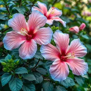 Гибискус садовый Тропикал Сан купить по цене от 293р. в интернет-магазине «Посадика» с доставкой почтой в в Краснотурьинске и по всей России – [изображение №1].