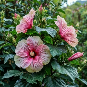 Гибискус Иден Бьюти купить по цене от 460р. в интернет-магазине «Посадика» с доставкой почтой в в Краснотурьинске и по всей России – [изображение №1].